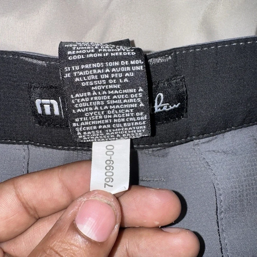 TRAVIS MATHEW Performance Pants Mens 36 Gray Golf Chino Stretch‎ 79099